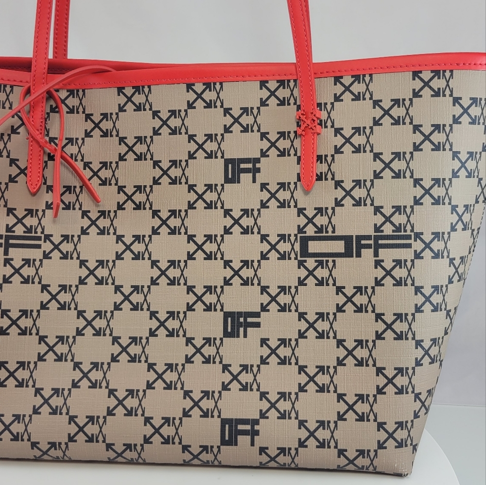 NEW! Off-White Day-Off 33 Monogram Arrows Logo Print Tote - Picture 11 of 17